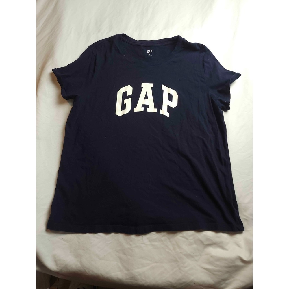 GAP T-Shirt Womens XXL Blue Modern Minimalism Classic‎ American Preppy Normcore